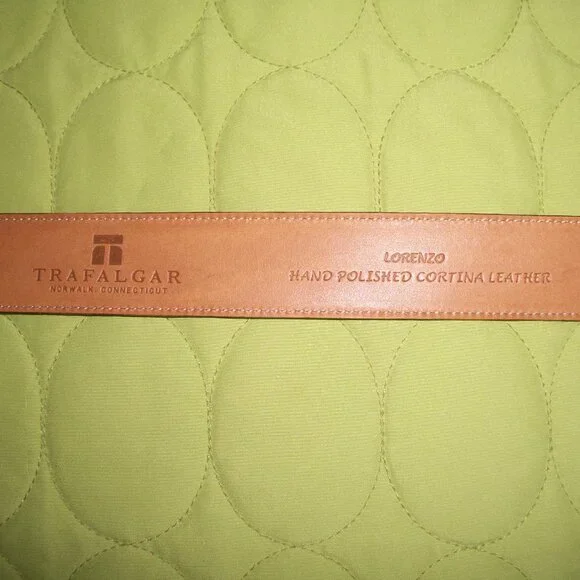 Trafalgar Cortina Brown Lorenzo Leather Belt